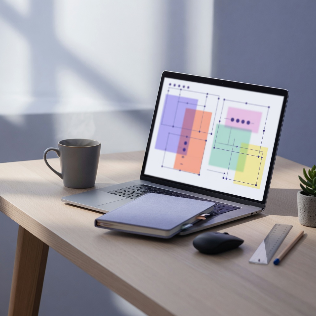 Laptop on a clean desk with soft daylight